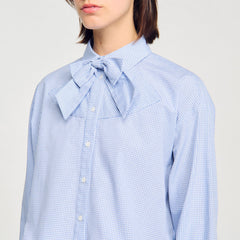 Sandro Women Bow collar shirt