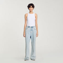 Sandro Women Beaded jeans
