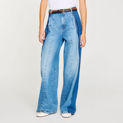Sandro Women Jeans with contrasting panels