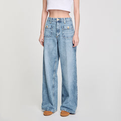 Sandro Women Faded jeans