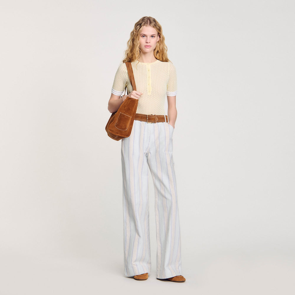 Sandro Women Striped jeans