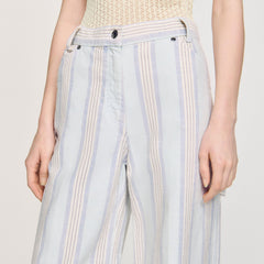 Sandro Women Striped jeans