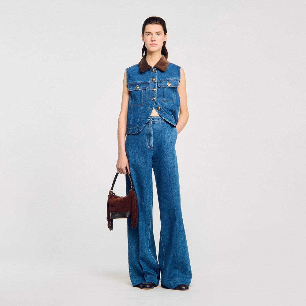 Sandro Women Wide-leg jeans