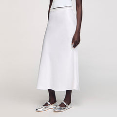 Sandro Women Maxi satin-effect skirt