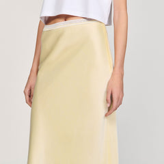 Sandro Women Maxi satin-effect skirt