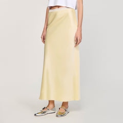 Sandro Women Maxi satin-effect skirt