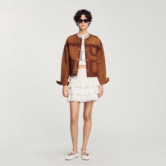 Sandro Women Mini ruffled skirt