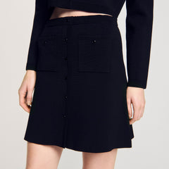 Sandro Women Mini knit skirt