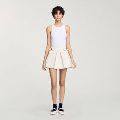 Sandro Women Mini box-pleated skirt