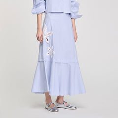 Sandro Women Maxi striped skirt