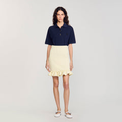 Sandro Women Knitted skirt with ruffle