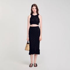 Sandro Women Knit midi skirt