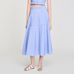 Sandro Women Maxi striped skirt