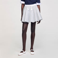 Sandro Women Spiral print skater skirt