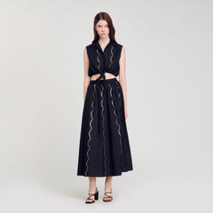 Sandro Women Maxi rhinestone skirt