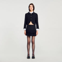 Sandro Women Mini ruffled skirt