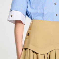 Sandro Women Mini flared pleated skirt