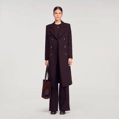 Sandro Women Long double-breasted coat