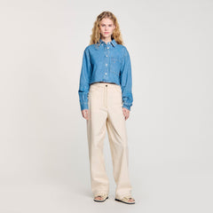 Sandro Women Lace-up jeans