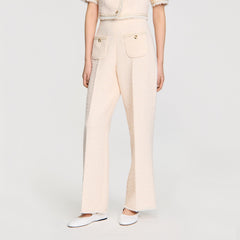 Sandro Women Decorative tweed trousers
