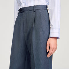 Sandro Women Striped wide-leg trousers
