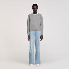 Sandro Women Contrast collar sweater