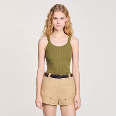 Sandro Women Ribbed vest top