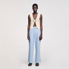 Sandro Women Crochet vest