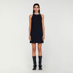 Sandro Women Dress with jewellery collar