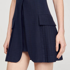 Sandro Women Mini pleated suit dress