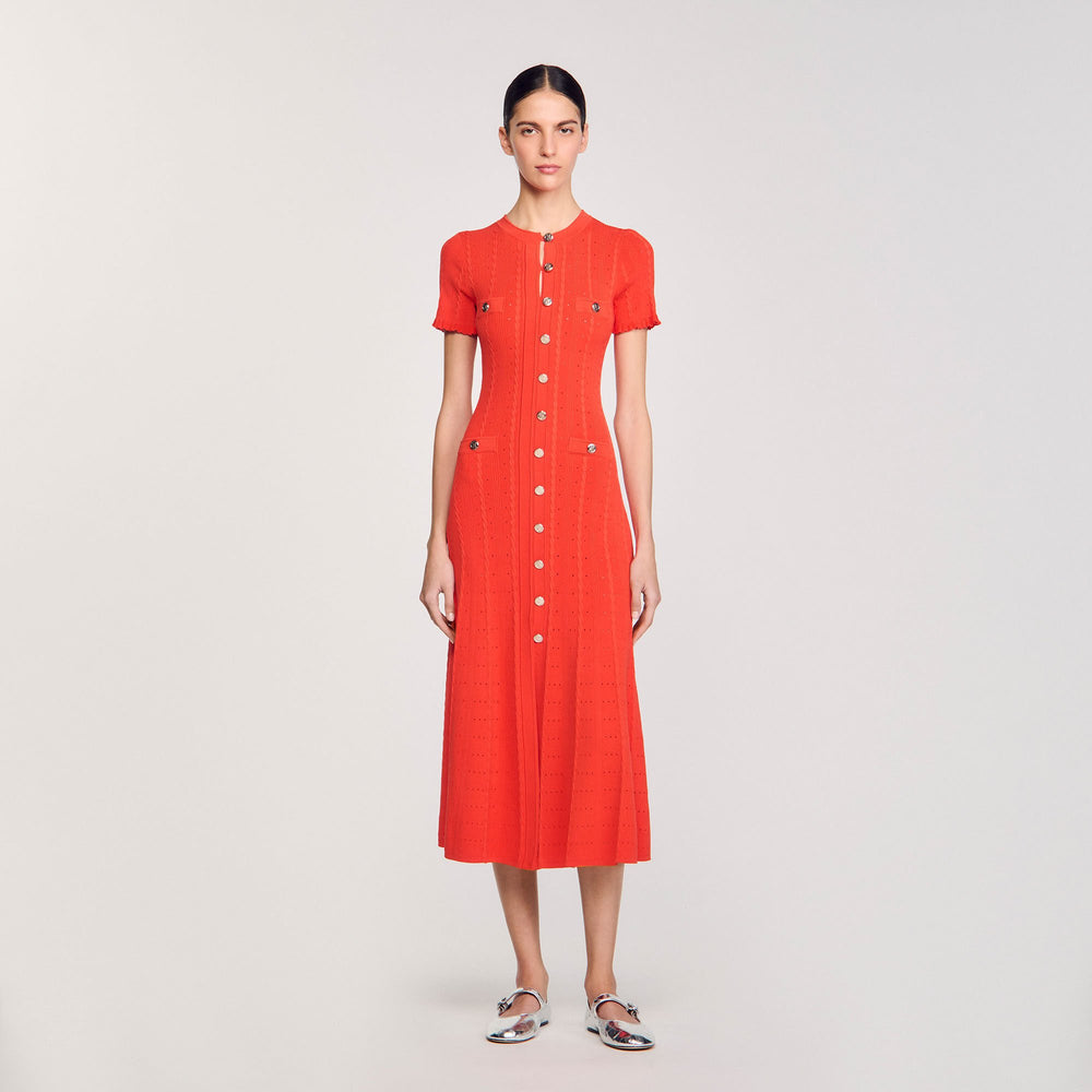 Sandro Women Knit maxi dress