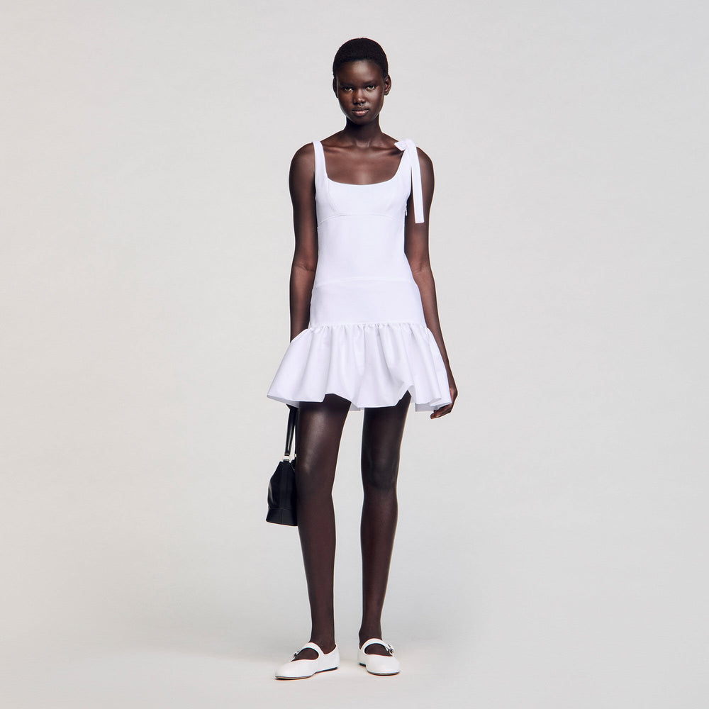Sandro Women Dual-material mini dress