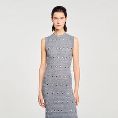 Sandro Women Knit maxi dress with studs