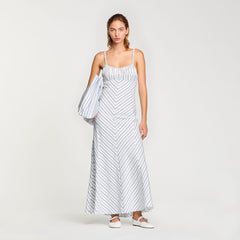 Sandro Women Striped maxi dress with straps