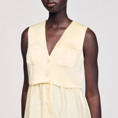 Sandro Women Linen maxi dress