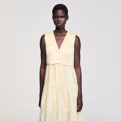 Sandro Women Linen maxi dress
