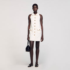 Sandro Women Peter Pan collar mini dress