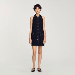 Sandro Women Peter Pan collar mini dress