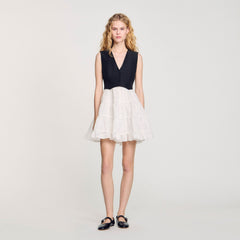 Sandro Women Two-tone mini dress
