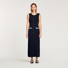 Sandro Women Maxi dress with crochet detailing