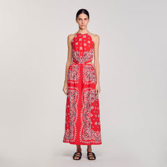 Sandro Women Bandana-print maxi dress