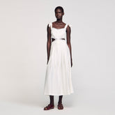 Sandro Women Lace trim maxi dress