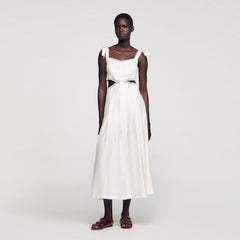 Sandro Women Lace trim maxi dress