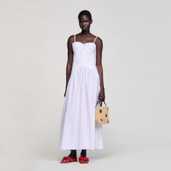 Sandro Women Draped bustier maxi dress