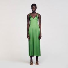 Sandro Women Fluid satin-effect dress