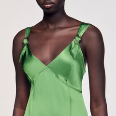 Sandro Women Fluid satin-effect dress