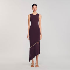 Sandro Women Fringed and beaded maxi dress