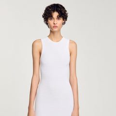 Sandro Women Fringed crochet dress