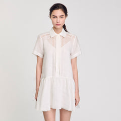 Sandro Women Mini dress with lace details