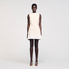 Sandro Women Mini guipure dress